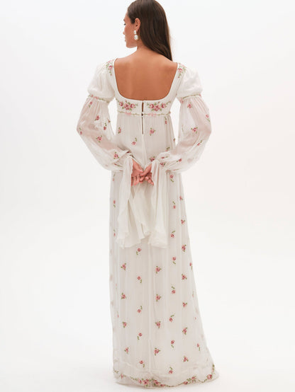 For Love and Lemons Julianne Maxi Dress - Cream