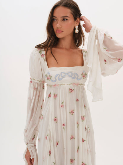 For Love and Lemons Julianne Maxi Dress - Cream