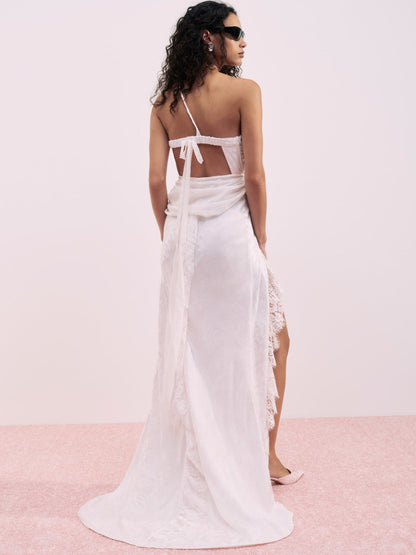 For Love and Lemons Bellany Gown - Petal Pink
