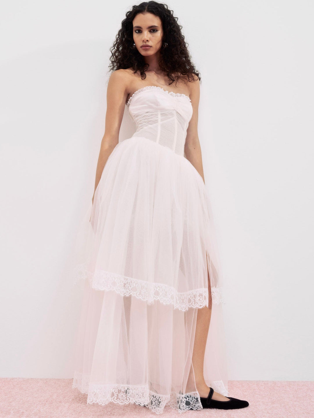 For Love and Lemons Sabrina Gown - Petal Pink