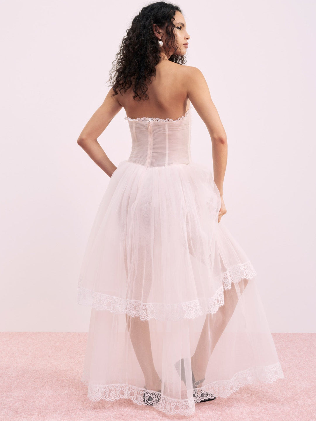 For Love and Lemons Sabrina Gown - Petal Pink
