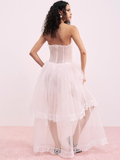 For Love and Lemons Sabrina Gown - Petal Pink
