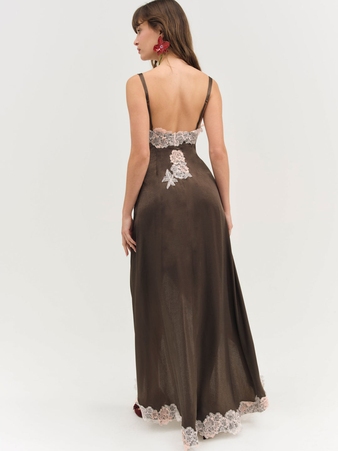 For Love and Lemons Clemence Maxi Dress - Chocolate