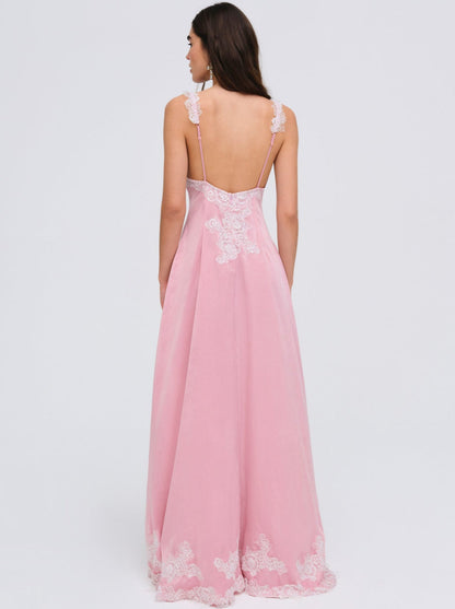 For Love and Lemons Clemence Maxi Dress - Pink