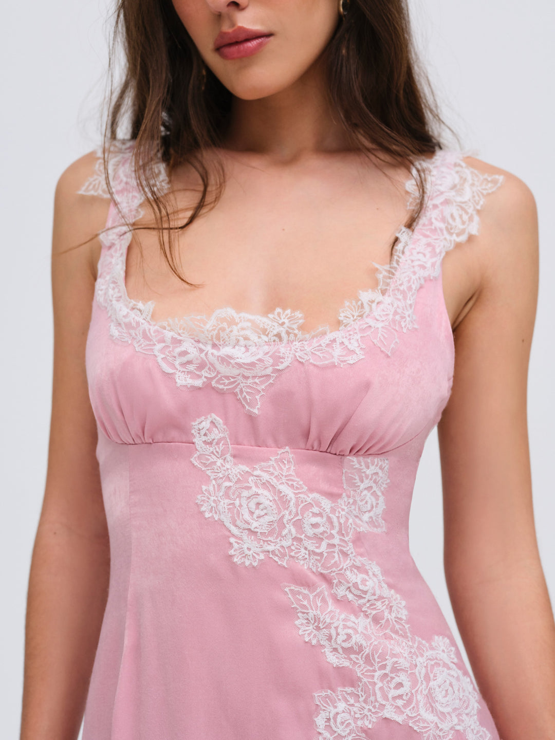 For Love and Lemons Clemence Maxi Dress - Pink
