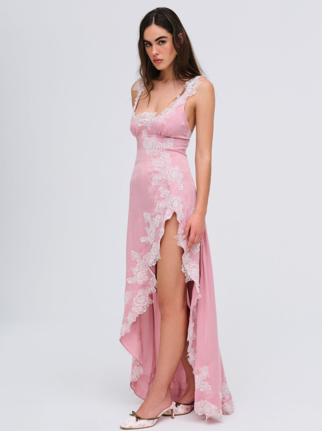 For Love and Lemons Clemence Maxi Dress - Pink