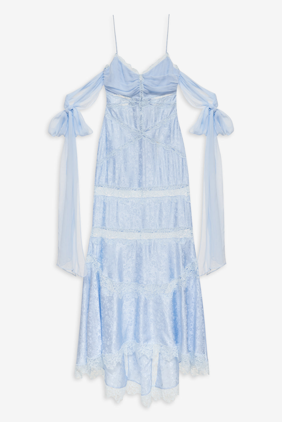 For Love and Lemons Rita Lace Gown - Blue