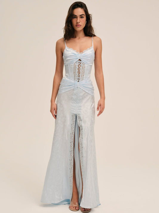 For Love and Lemons Ophelia Gown - Blue