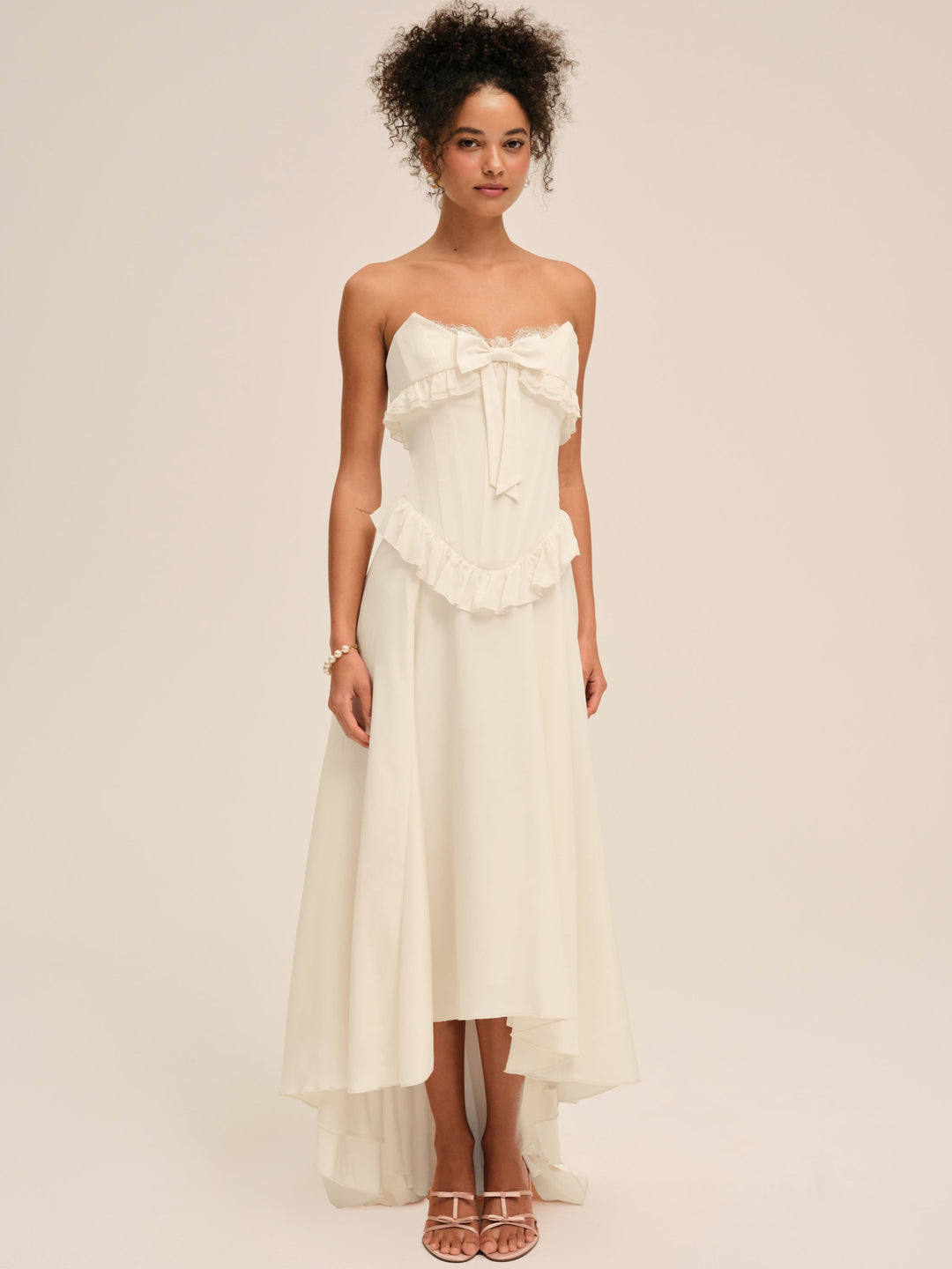 For Love and Lemons Harmony Maxi Dress - Ivory