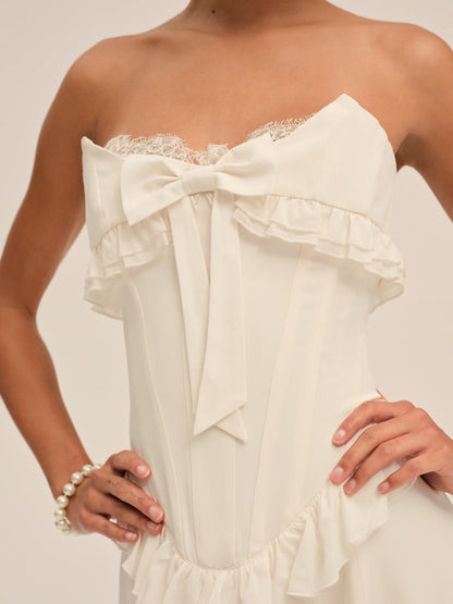 For Love and Lemons Harmony Maxi Dress - Ivory