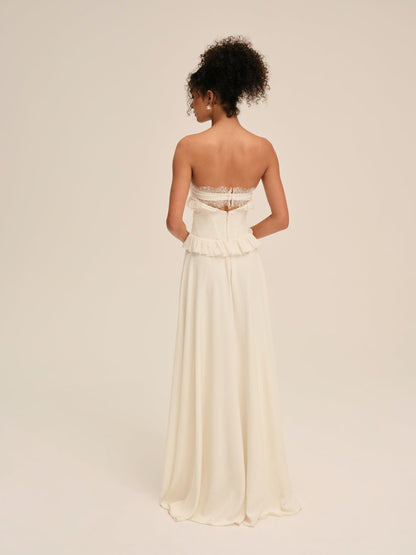 For Love and Lemons Harmony Maxi Dress - Ivory