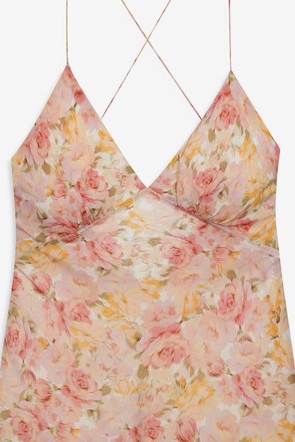 For Love and Lemons Elea Maxi Dress - Peach