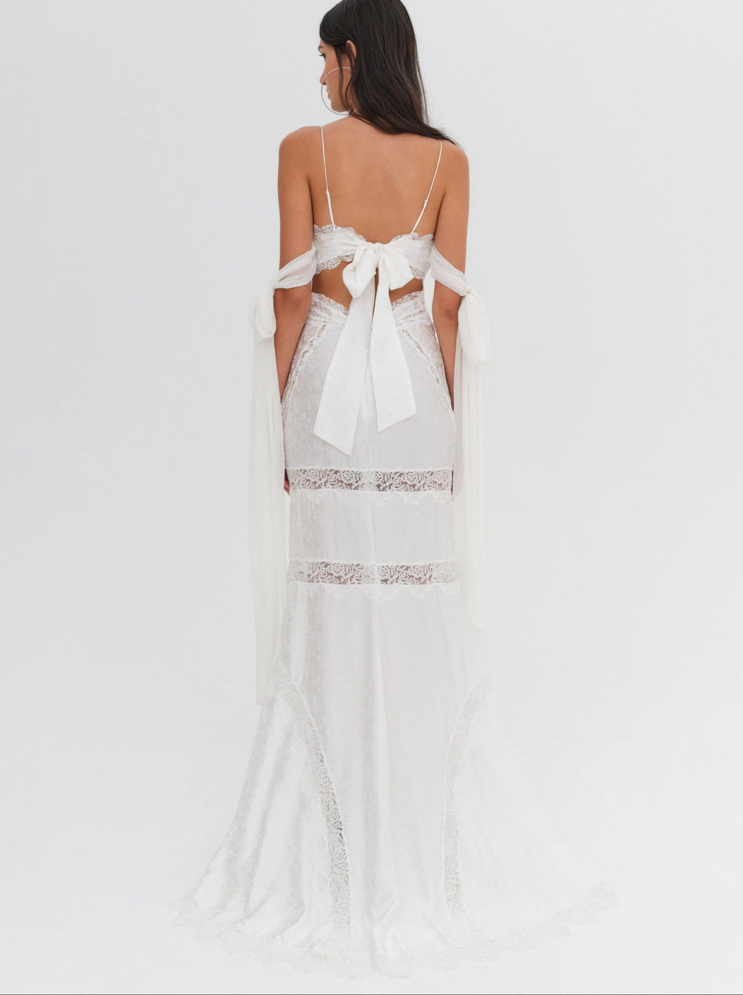 For Love and Lemons Rita Lace Gown - Ivory