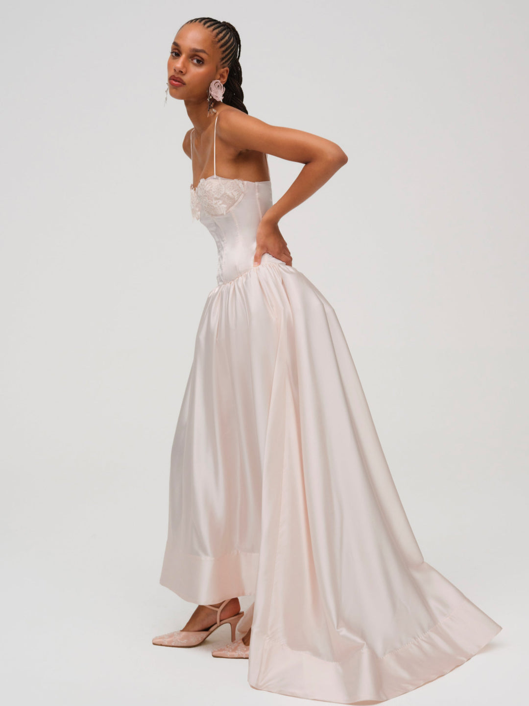 For Love and Lemons Nara Gown - Pink