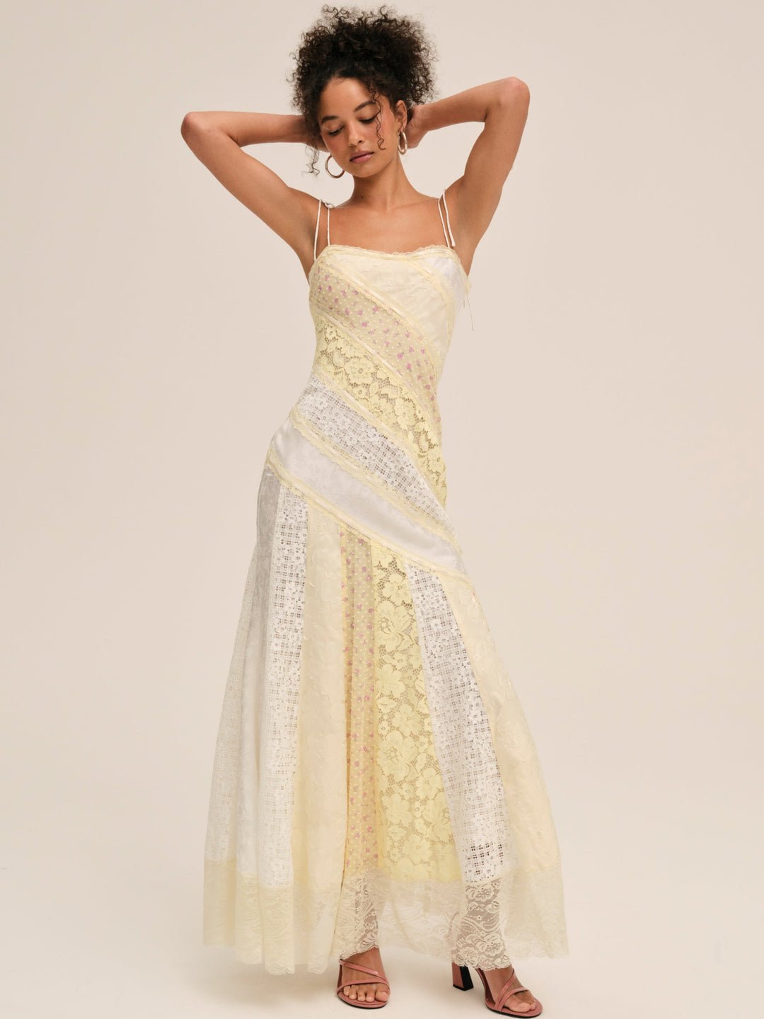For Love and Lemons Abigail Maxi Dress - Yellow