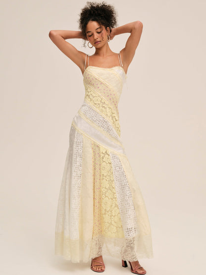 For Love and Lemons Abigail Maxi Dress - Yellow