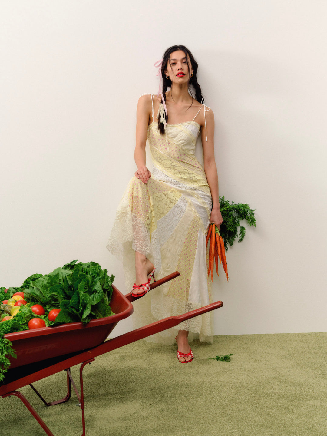 For Love and Lemons Abigail Maxi Dress - Yellow