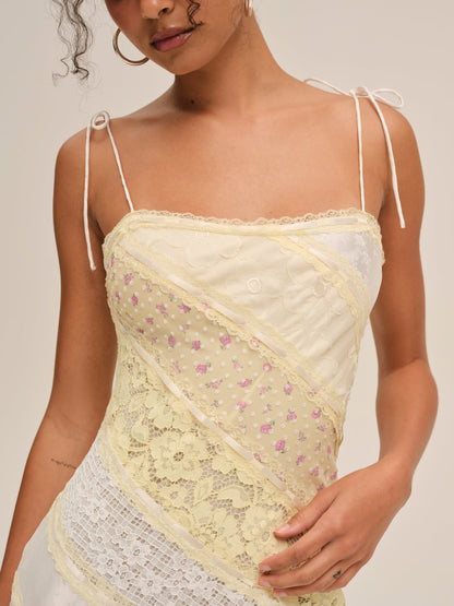 For Love and Lemons Abigail Maxi Dress - Yellow
