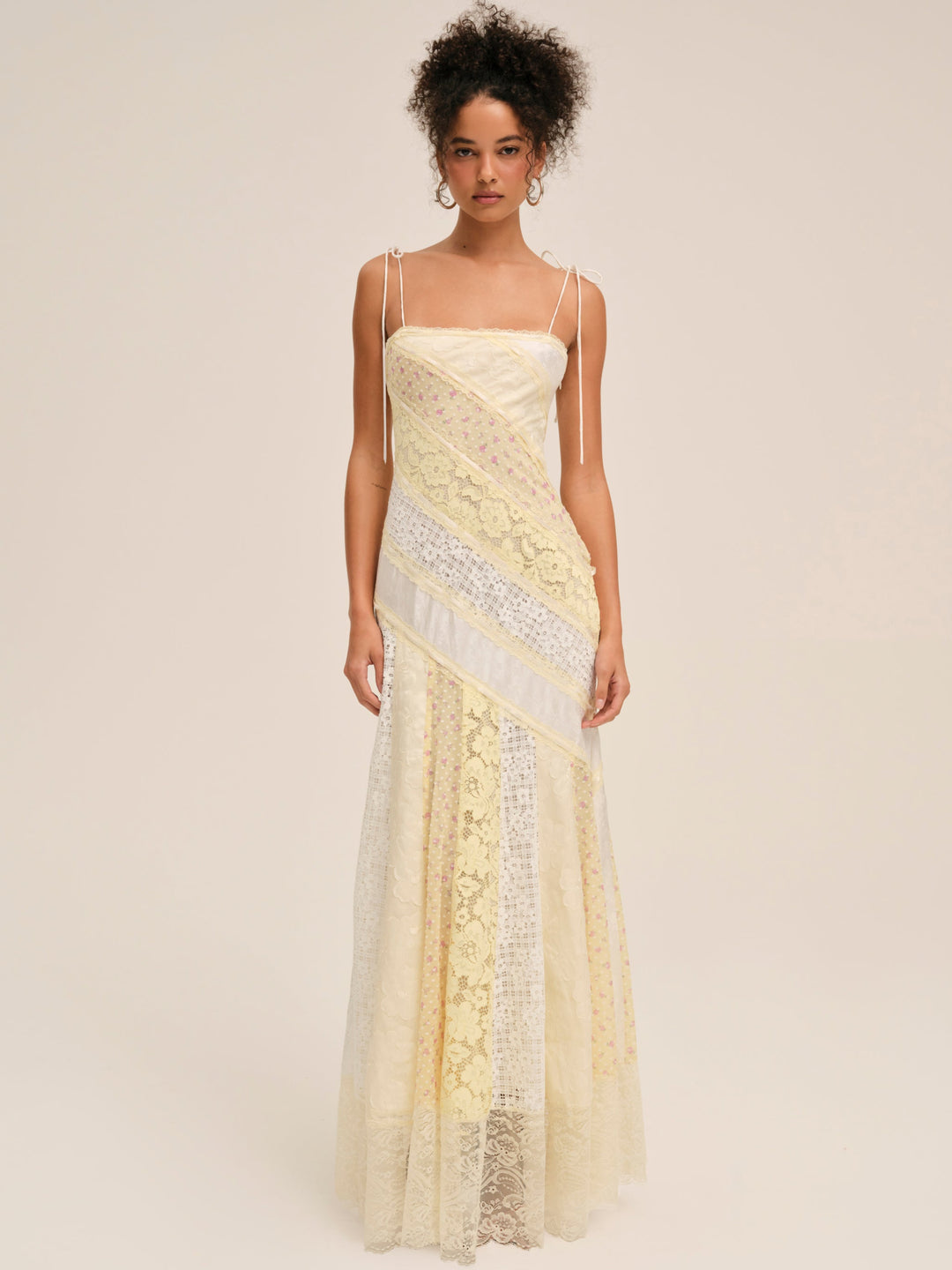 For Love and Lemons Abigail Maxi Dress - Yellow