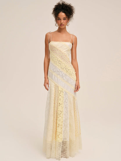 For Love and Lemons Abigail Maxi Dress - Yellow