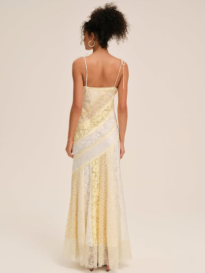 For Love and Lemons Abigail Maxi Dress - Yellow