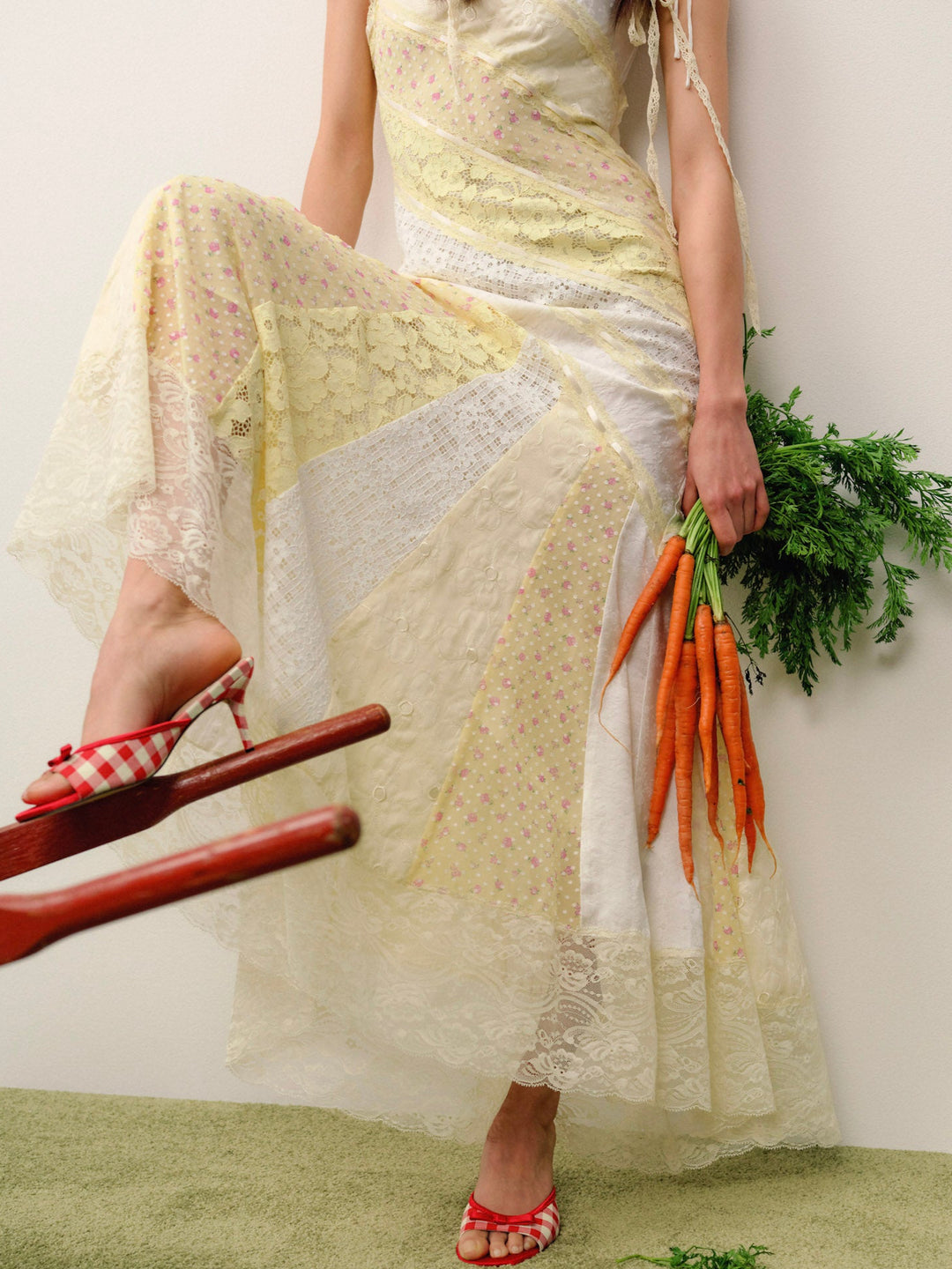 For Love and Lemons Abigail Maxi Dress - Yellow