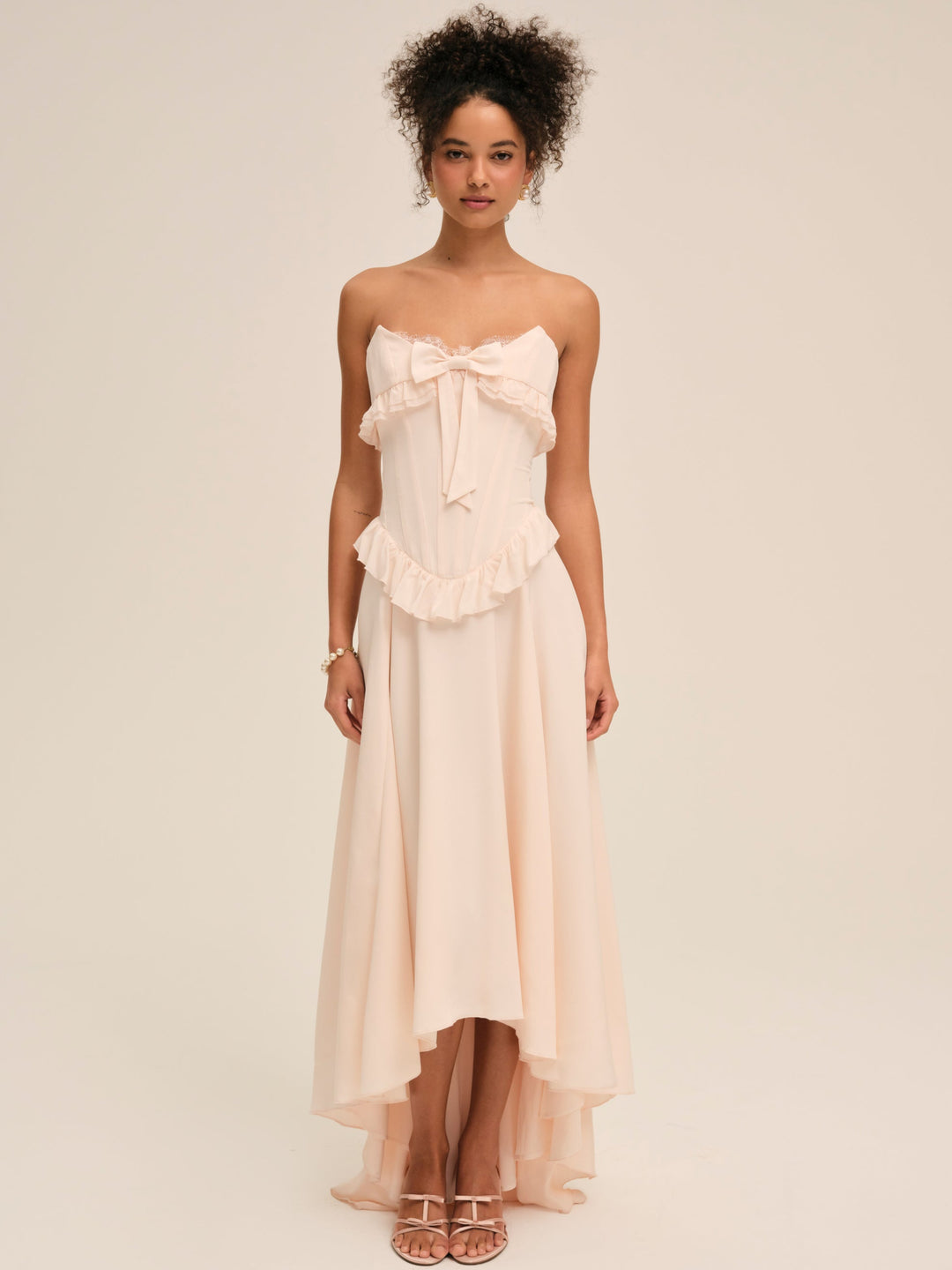 For Love and Lemons Harmony Maxi Dress - Peach