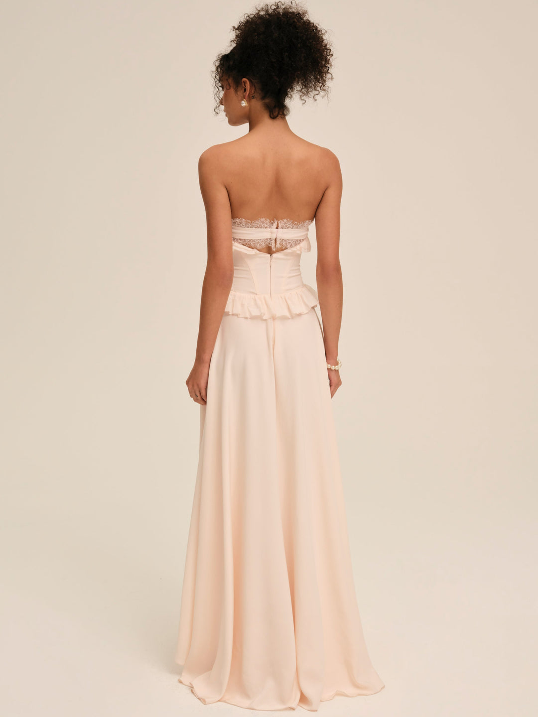 For Love and Lemons Harmony Maxi Dress - Peach