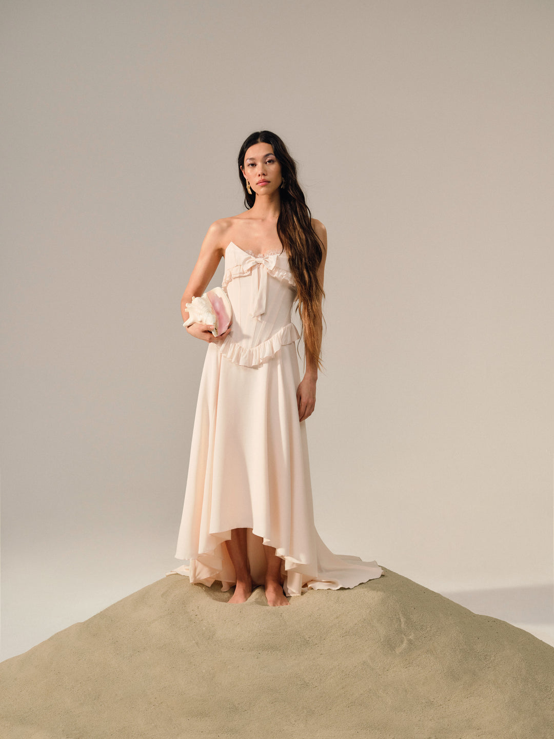 For Love and Lemons Harmony Maxi Dress - Peach