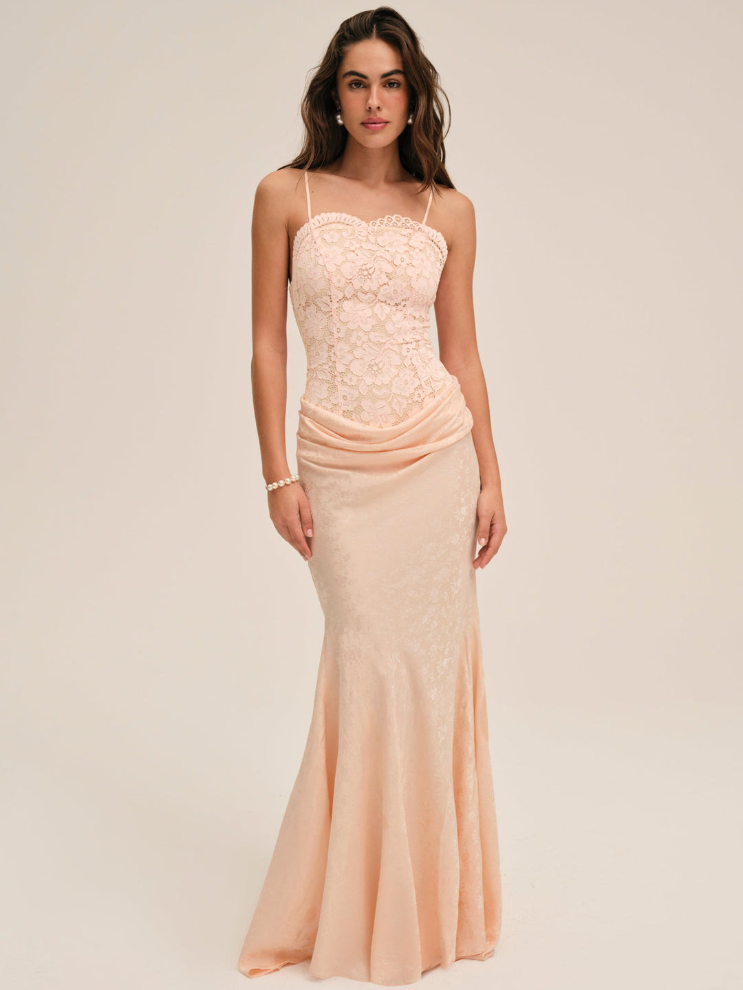 For Love and Lemons Karissa Gown - Peach