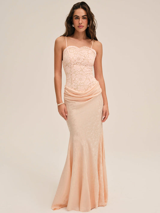 For Love and Lemons Karissa Gown - Peach