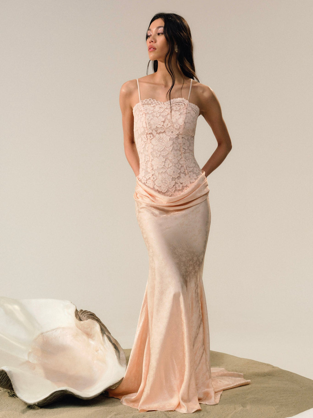 For Love and Lemons Karissa Gown - Peach