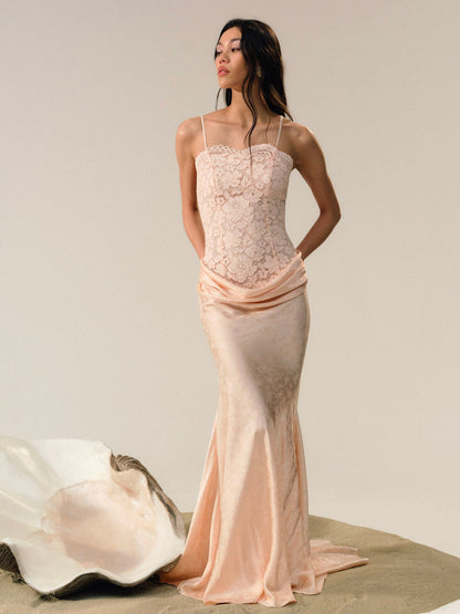 For Love and Lemons Karissa Gown - Peach