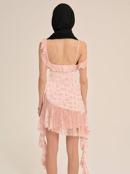 For Love and Lemons Raspberry Rose Mini Dress - Pink