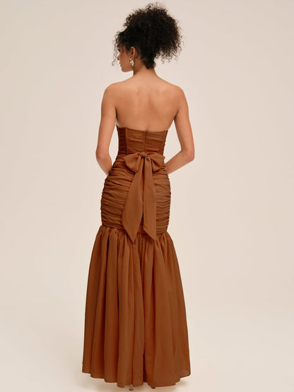 For Love and Lemons Serafina Gown - Brown
