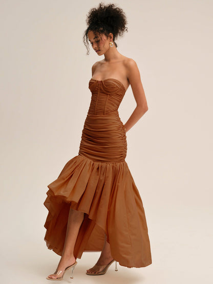 For Love and Lemons Serafina Gown - Brown