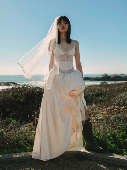 For Love and Lemons Mollie Gown - Cream
