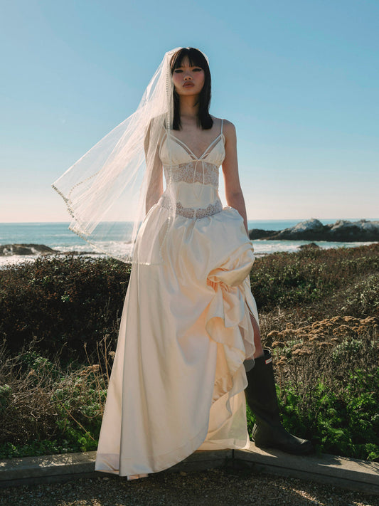 For Love and Lemons Mollie Gown - Cream