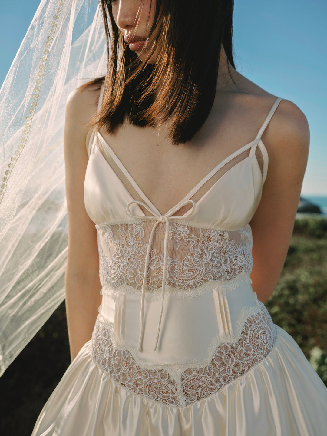For Love and Lemons Mollie Gown - Cream