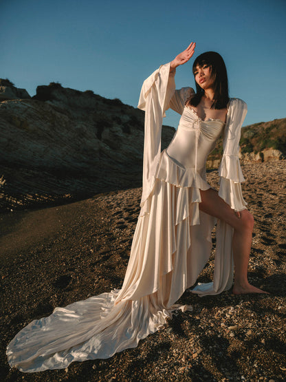 For Love and Lemons Zelia Maxi Dress - Cream
