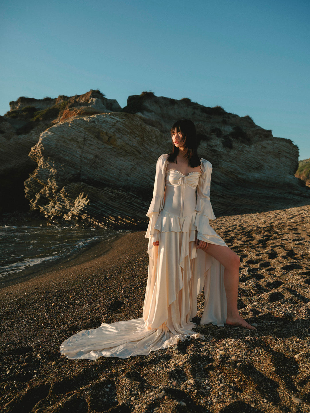 For Love and Lemons Zelia Maxi Dress - Cream