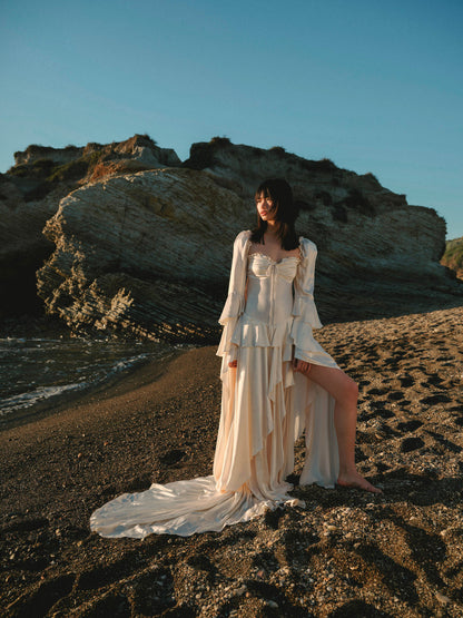 For Love and Lemons Zelia Maxi Dress - Cream
