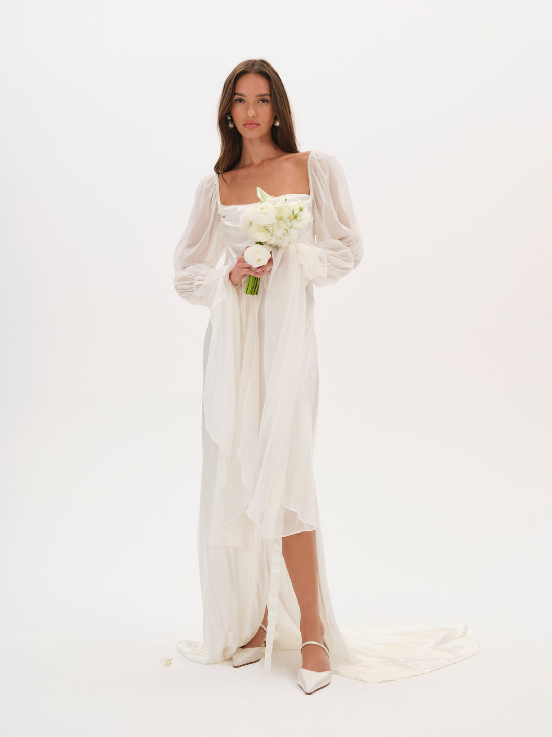 For Love and Lemons Willow Bridal Gown - White