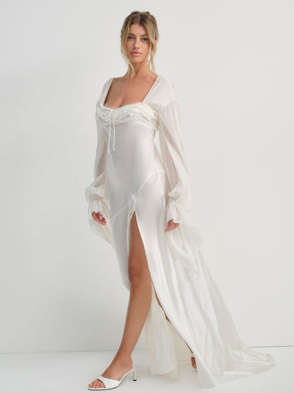 For Love and Lemons Evy Gown - White