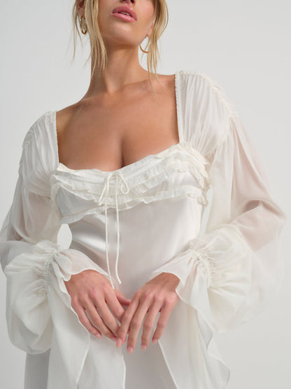 For Love and Lemons Evy Gown - White
