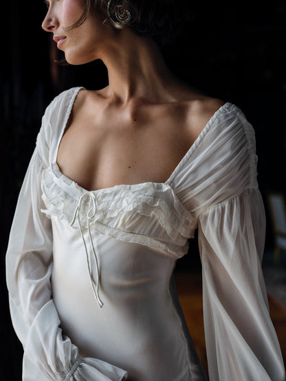 For Love and Lemons Evy Gown - White