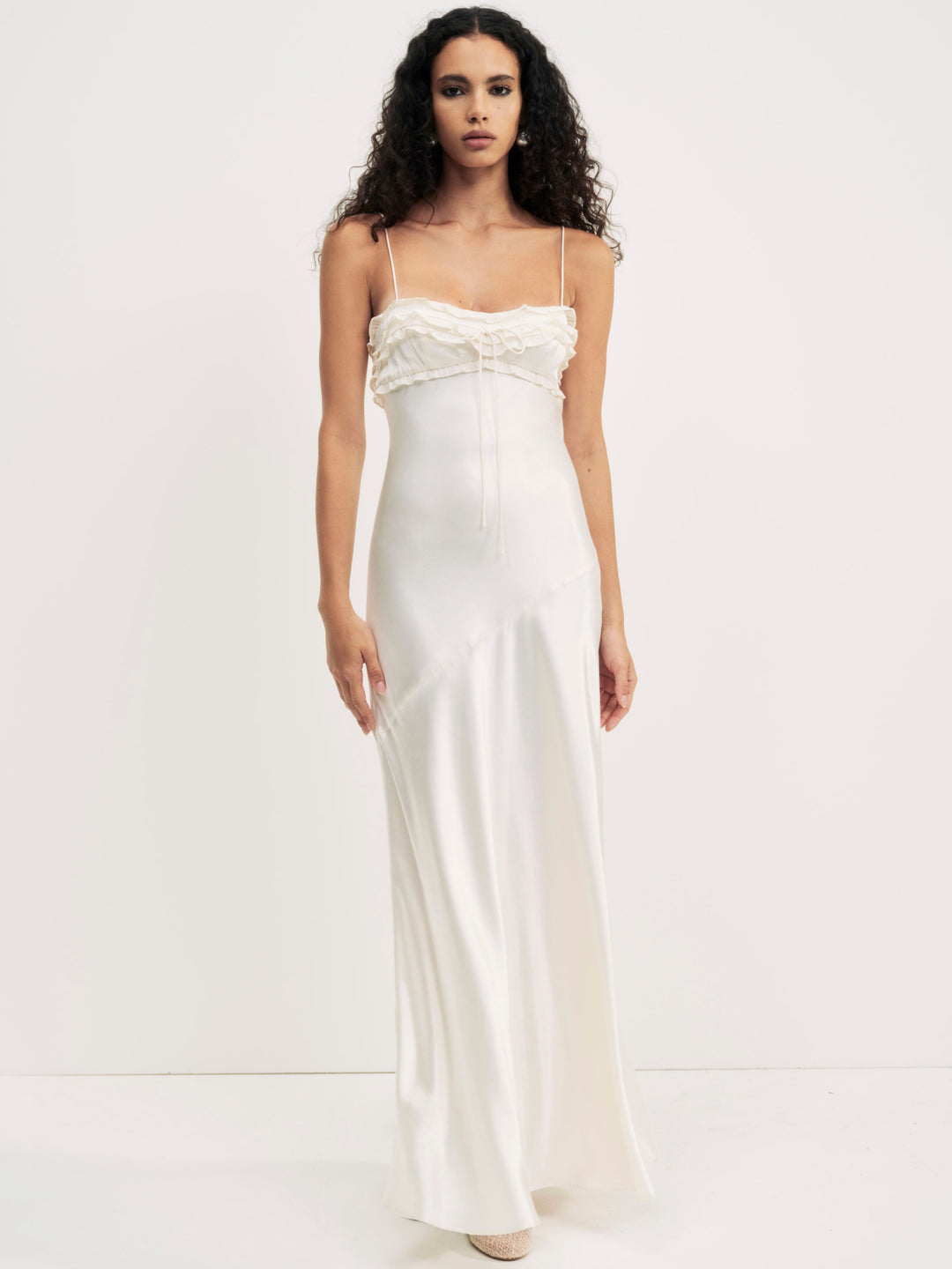 For Love and Lemons Natalie Maxi Dress - Cream