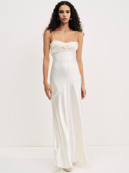 For Love and Lemons Natalie Maxi Dress - Cream