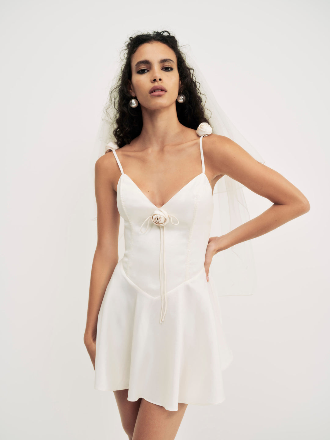 For Love and Lemons Orsa Mini Dress - White