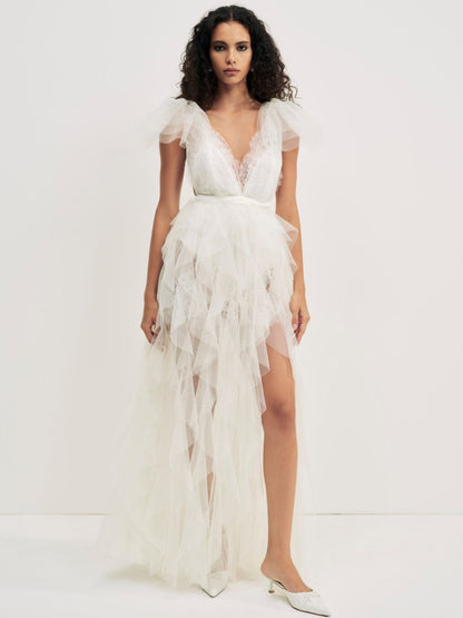 For Love and Lemons Maxine Gown - White
